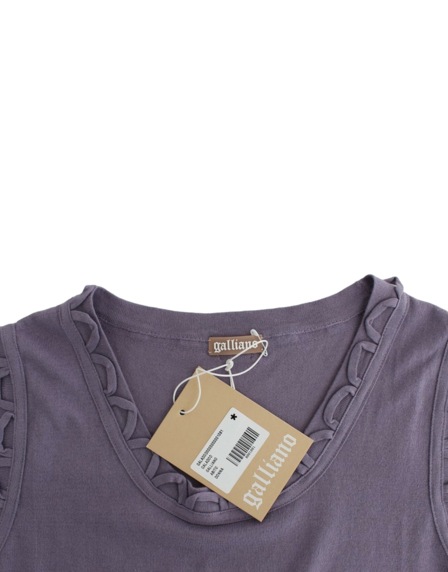 Purple cotton jersey dress
