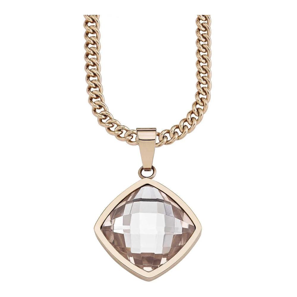 s.Oliver Ladies Rose Gold Pendant Necklace 9078578 designed by s.Oliver available from Moon Behind The Hill's Women's Jewellery & Watches range