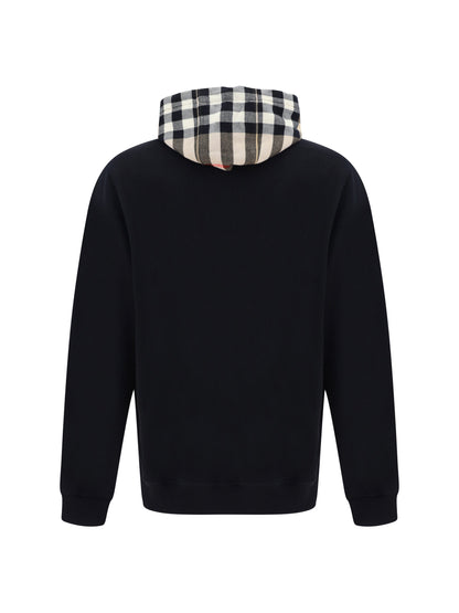Burberry Men's Black Cotton Samuel Hoodie Sweatshirt