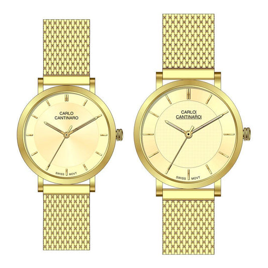Carlo Cantinaro CC3001SM004 Partnerset Ladies Watch Mens Watch - Designed by Carlo Cantinaro Available to Buy at a Discounted Price on Moon Behind The Hill Online Designer Discount Store