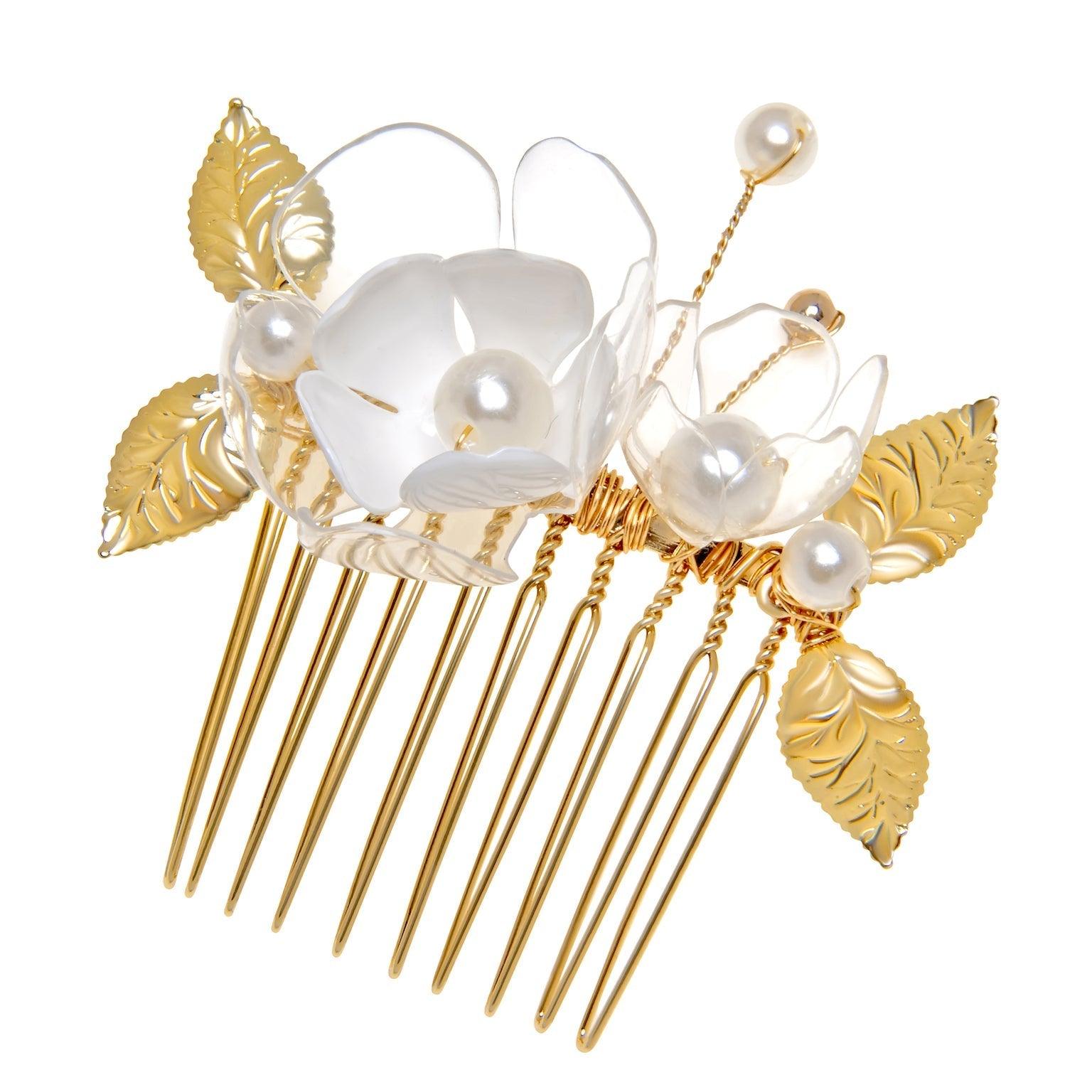Jasmine Floral Fairy Hairpin - Designed by Upcycle with Jing Available to Buy at a Discounted Price on Moon Behind The Hill Online Designer Discount Store