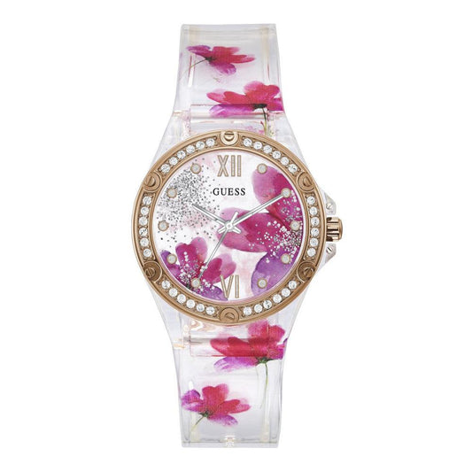 Guess Clear Bloom GW0239L1 Ladies Watch - Designed by Guess Available to Buy at a Discounted Price on Moon Behind The Hill Online Designer Discount Store