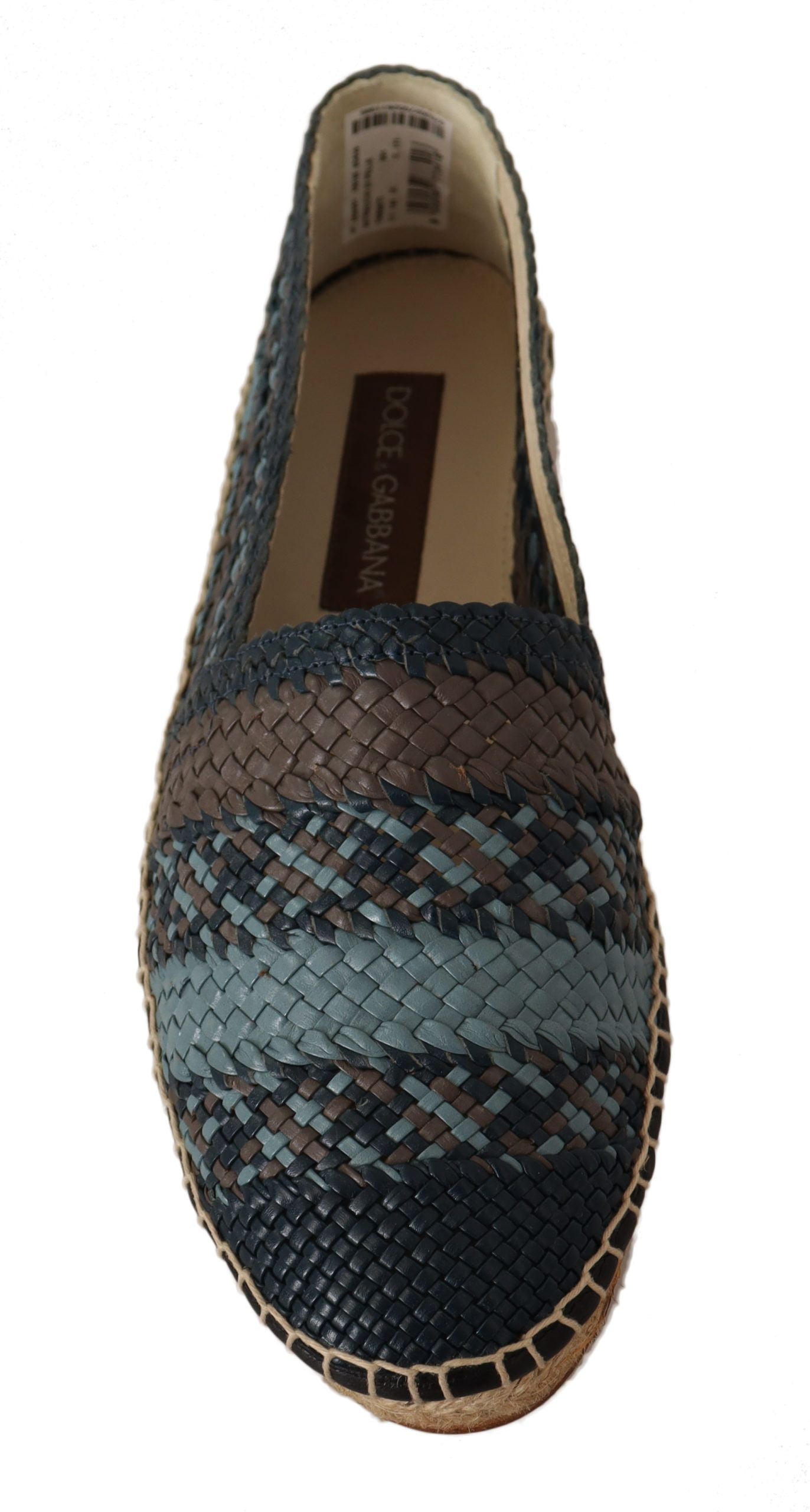 Blue Gray Slip On Buffalo Espadrille Shoes - Designed by Dolce & Gabbana Available to Buy at a Discounted Price on Moon Behind The Hill Online Designer Discount Store