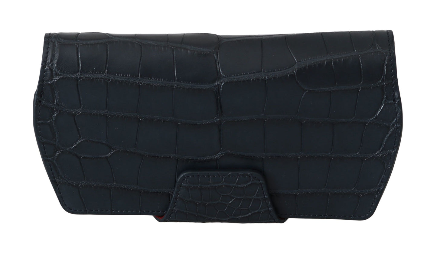 Blue Crocodile Eyewear Sunglasses Case Cover Pouch - Designed by Dolce & Gabbana Available to Buy at a Discounted Price on Moon Behind The Hill Online Designer Discount Store