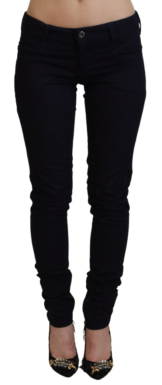 Costume National Black Low Waist Skinny Women Denim Jeans - Designed by Costume National Available to Buy at a Discounted Price on Moon Behind The Hill Online Designer Discount Store