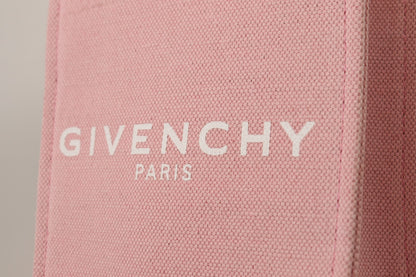 Pink Coated Canvas Vertical Mini Shoulder Bag