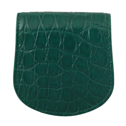 Green Exotic Skins Condom Case Holder Wallet - Designed by Dolce & Gabbana Available to Buy at a Discounted Price on Moon Behind The Hill Online Designer Discount Store