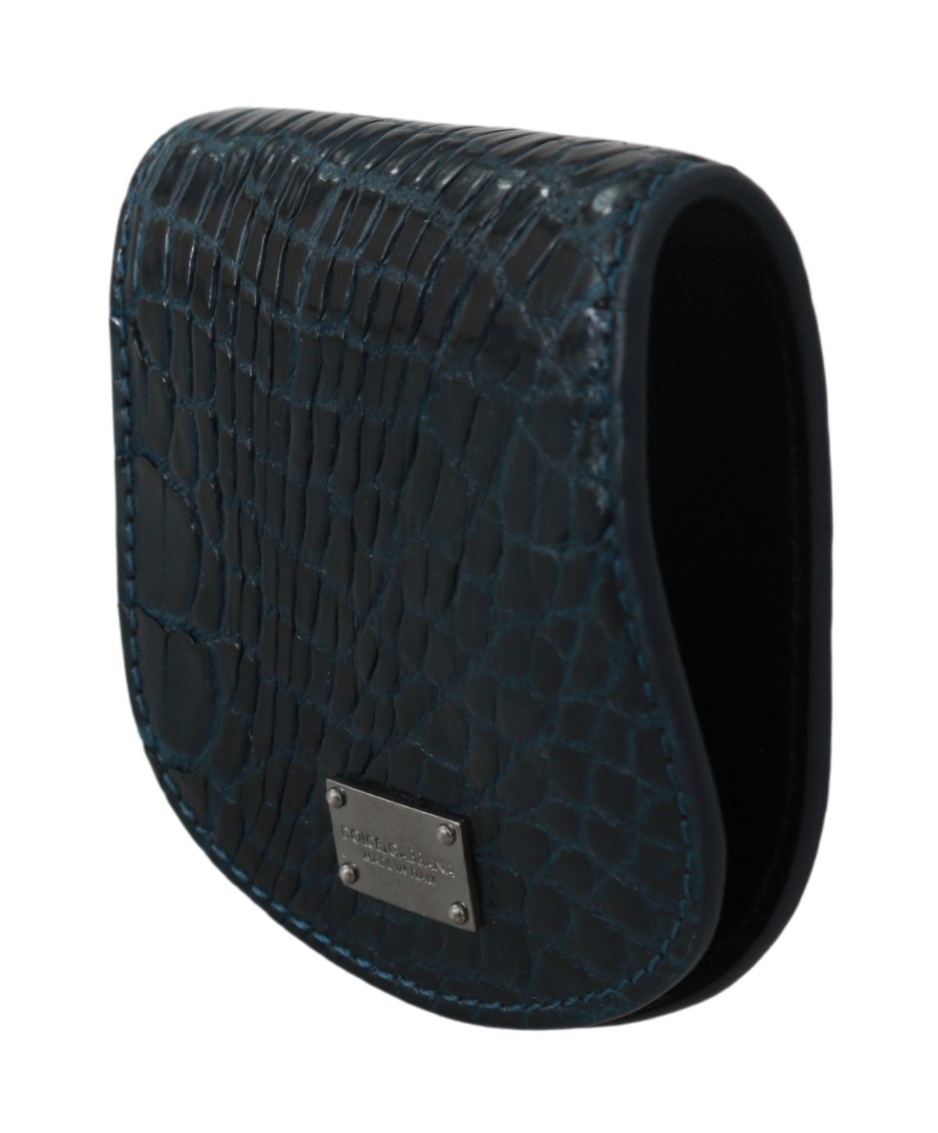 Blue Exotic Skins Condom Case Holder Pocket - Designed by Dolce & Gabbana Available to Buy at a Discounted Price on Moon Behind The Hill Online Designer Discount Store