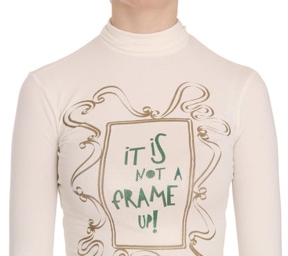 Crew Neck It Is Not A Frame Up! Print Blouse - Designed by Exte Available to Buy at a Discounted Price on Moon Behind The Hill Online Designer Discount Store