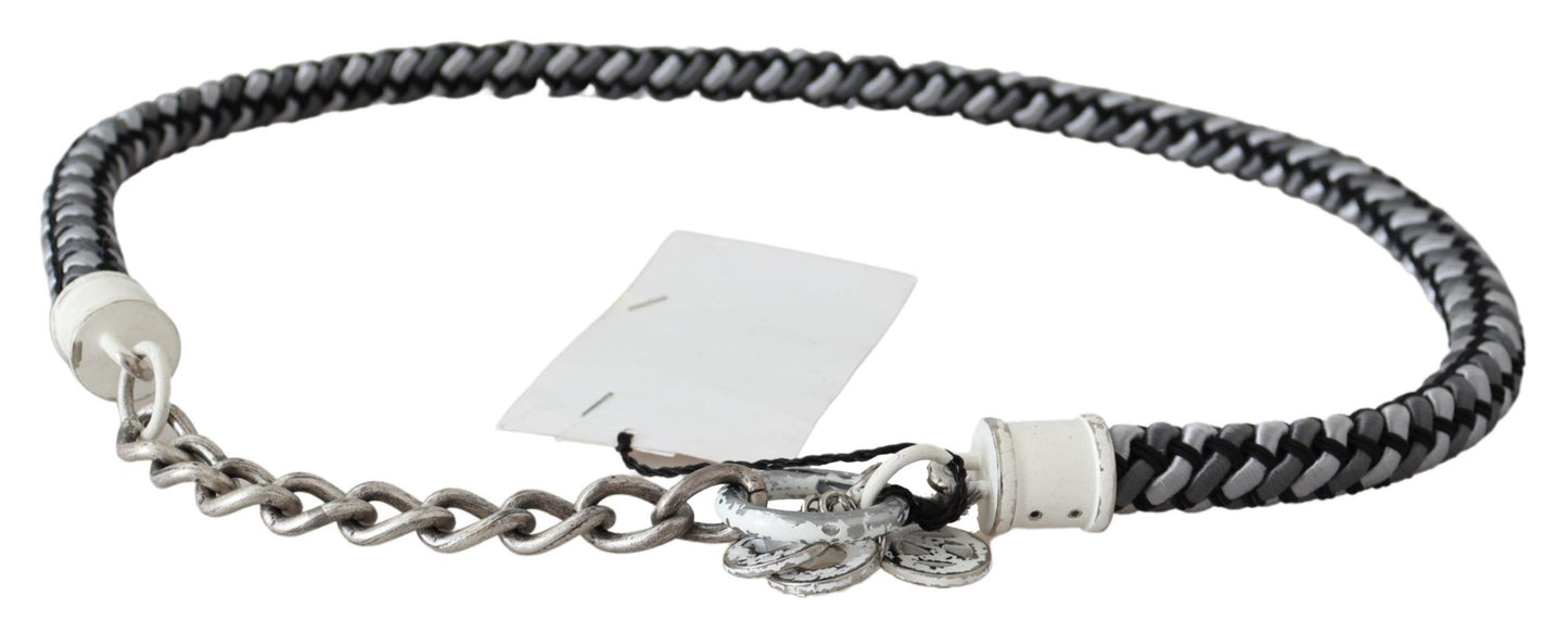 Multicolor Twisted Rope Chain Buckle Belt