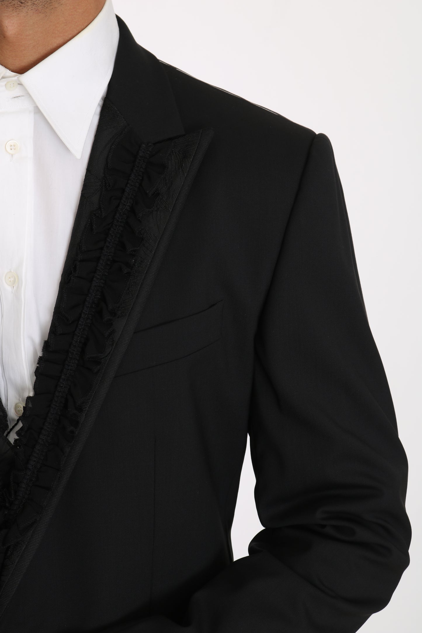 Dolce & Gabbana Men's Black Wool MARTINI Torrero Blazer Jacket