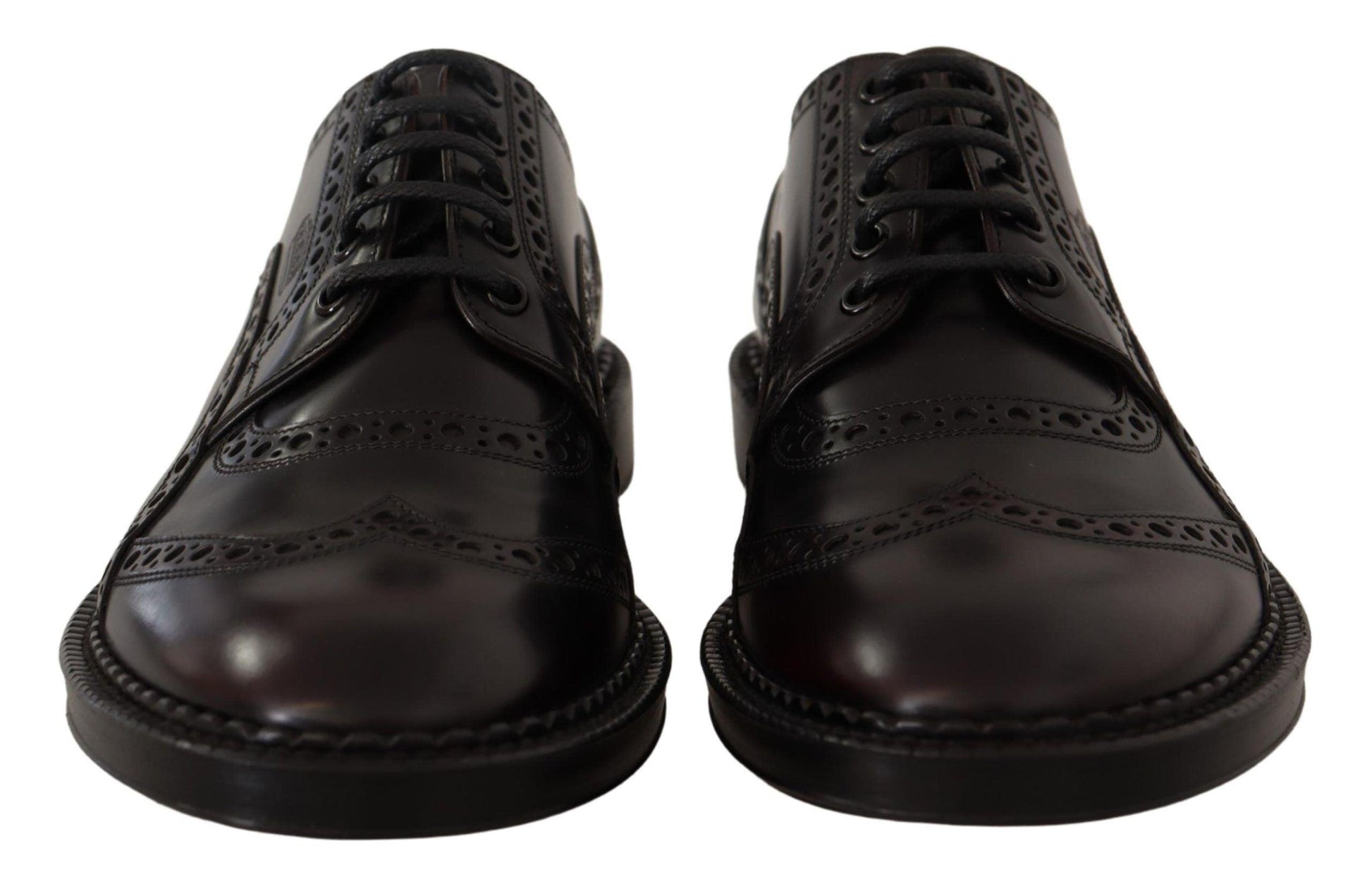 Dolce & Gabbana Purple Leather Oxford Wingtip Formal Shoes - Designed by Dolce & Gabbana Available to Buy at a Discounted Price on Moon Behind The Hill Online Designer Discount Store