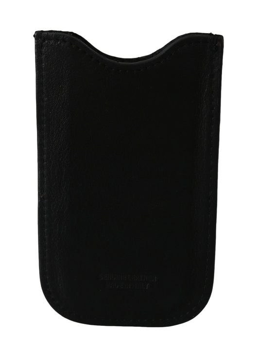 Black Leather Multifunctional Men ID Bill Card Holder Wallet - Designed by John Galliano Available to Buy at a Discounted Price on Moon Behind The Hill Online Designer Discount Store