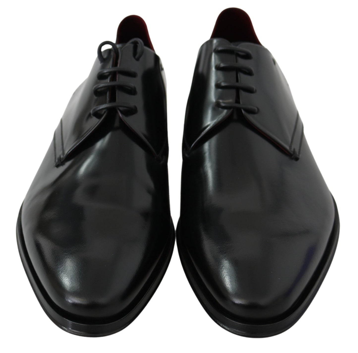 Black Patent Leather Lace Derby Shoes - Designed by Dolce & Gabbana Available to Buy at a Discounted Price on Moon Behind The Hill Online Designer Discount Store