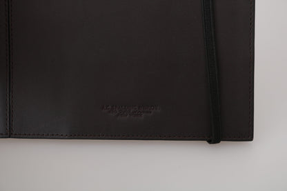 A.G. Spalding & Bros. Black Leather Bifold Travel Holder Logo Wallet