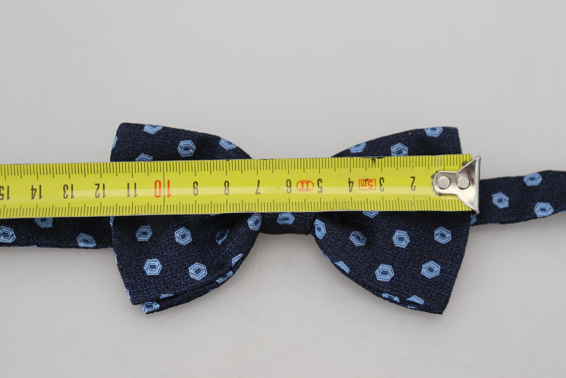 Dolce & Gabbana Blue Printed Adjustable Neck Papillon Men Silk Bow Tie - Designed by Dolce & Gabbana Available to Buy at a Discounted Price on Moon Behind The Hill Online Designer Discount St
