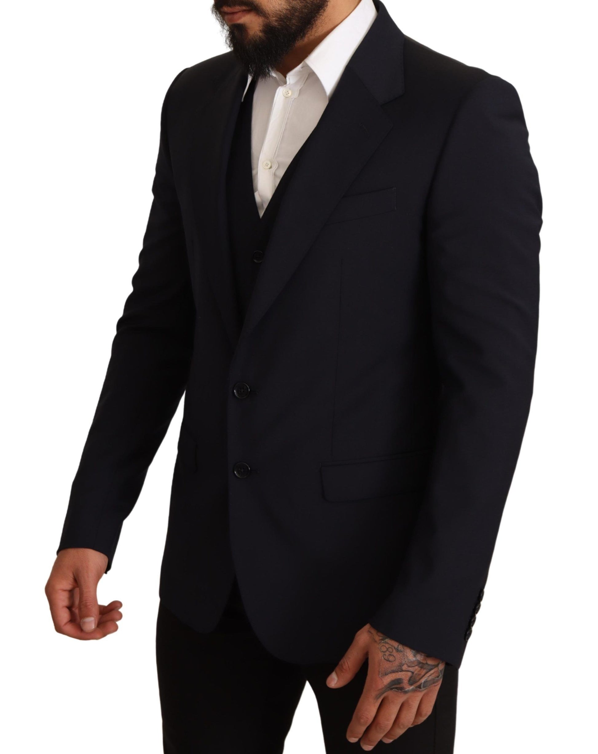 Dolce & Gabbana Men's Blue 2 Piece MARTINI Blazer Suit Jacket - Designed by Dolce & Gabbana Available to Buy at a Discounted Price on Moon Behind The Hill Online Designer Discount Store
