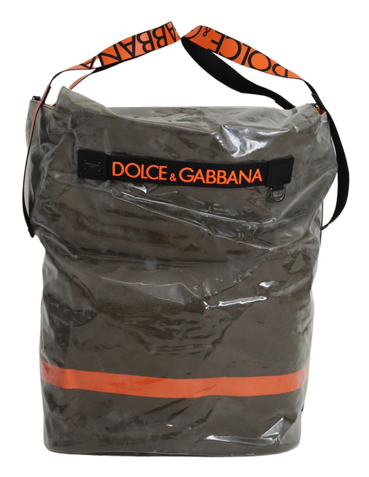 Cotton Men Large Fabric Green Shopping Tote Bag - Designed by Dolce & Gabbana Available to Buy at a Discounted Price on Moon Behind The Hill Online Designer Discount Store