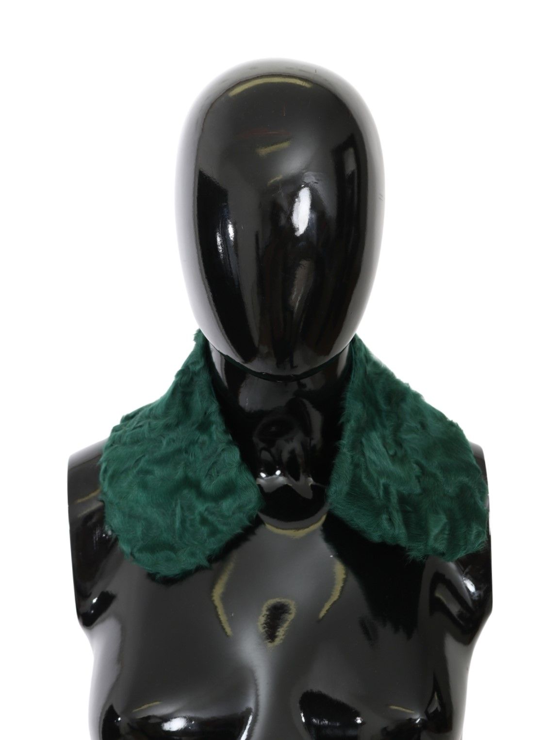 Green Fur Shoulder Collar Wrap Lambskin Scarf - Designed by Dolce & Gabbana Available to Buy at a Discounted Price on Moon Behind The Hill Online Designer Discount Store