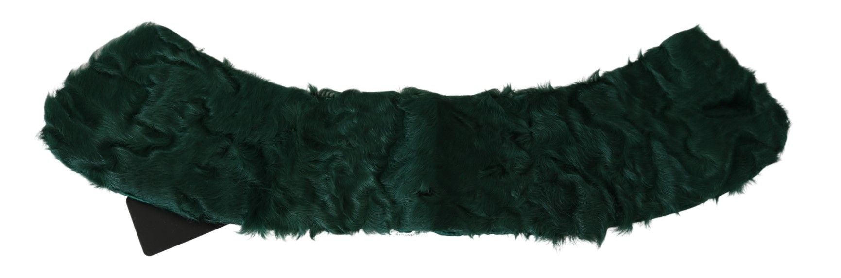 Green Fur Shoulder Collar Wrap Lambskin Scarf - Designed by Dolce & Gabbana Available to Buy at a Discounted Price on Moon Behind The Hill Online Designer Discount Store