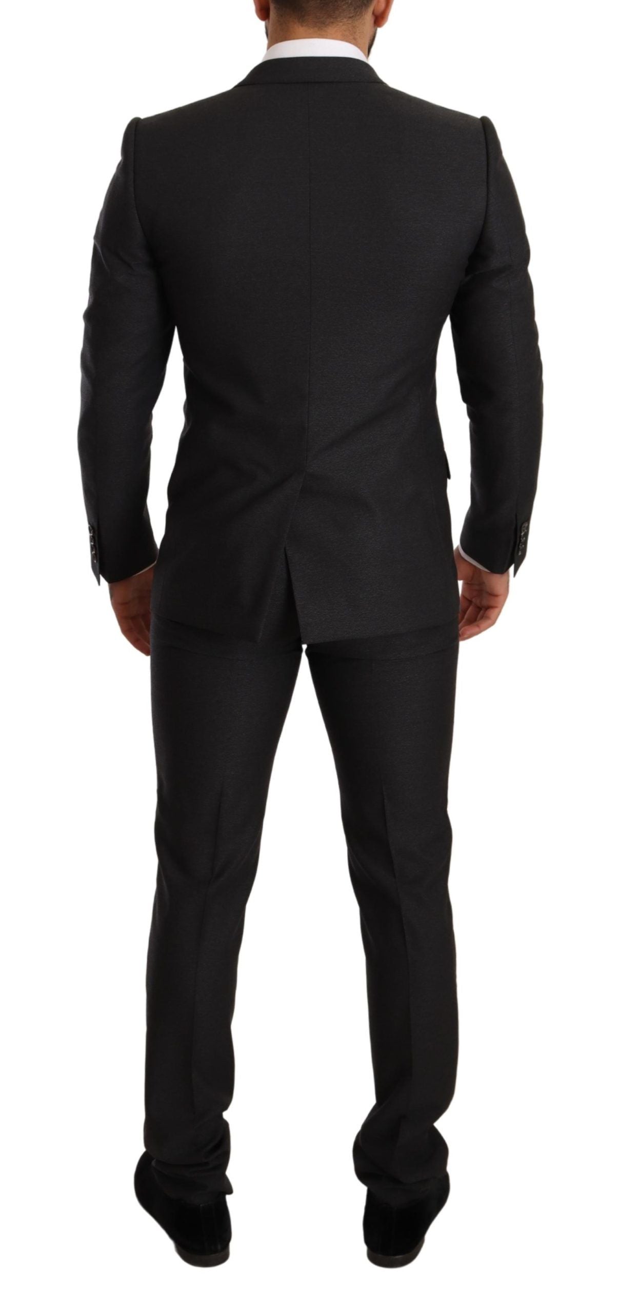 Dolce & Gabbana Men's Gray Wool MARTINI Slim Fit Set Suit - Designed by Dolce & Gabbana Available to Buy at a Discounted Price on Moon Behind The Hill Online Designer Discount Store