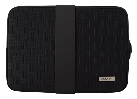 Black Padded Pouch Bag Zipper Cover Sleeve Case - Designed by Gant Available to Buy at a Discounted Price on Moon Behind The Hill Online Designer Discount Store