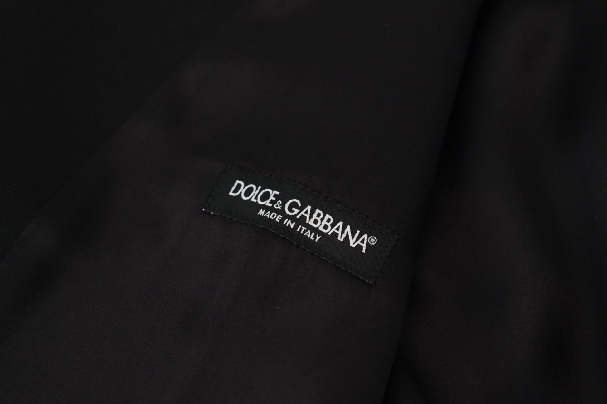 Dolce & Gabbana Black Virgin Wool Waistcoat Formal Dress Vest - Designed by Dolce & Gabbana Available to Buy at a Discounted Price on Moon Behind The Hill Online Designer Discount Store
