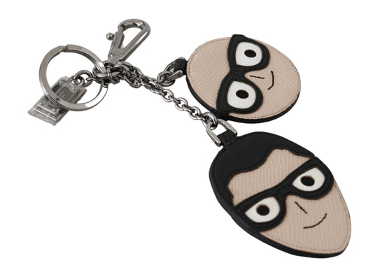 Leather Dominico Stefano #DGFAMILY Logo Keychain - Designed by Dolce & Gabbana Available to Buy at a Discounted Price on Moon Behind The Hill Online Designer Discount Store