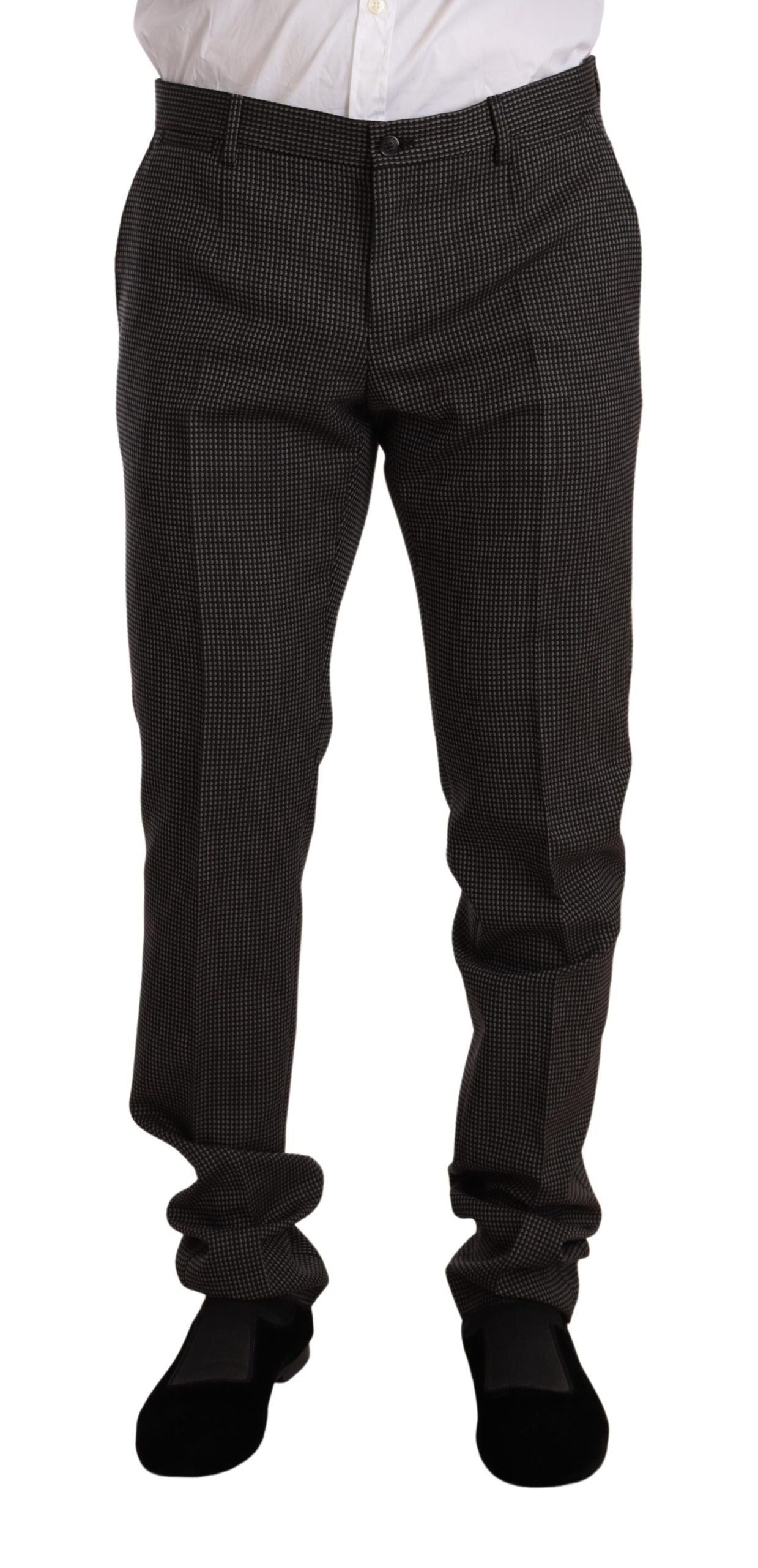 Dolce & Gabbana Men's Black Fantasy Pattern Wool MARTINI Suit - Designed by Dolce & Gabbana Available to Buy at a Discounted Price on Moon Behind The Hill Online Designer Discount Store