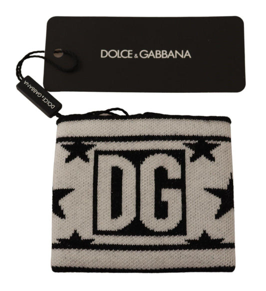 Black Wool Logo #DGMILLENNIALS 1Pc Wristband - Designed by Dolce & Gabbana Available to Buy at a Discounted Price on Moon Behind The Hill Online Designer Discount Store