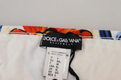 Dolce & Gabbana Multicolor Side Tie Bottom Swimwear Bikini - Designed by Dolce & Gabbana Available to Buy at a Discounted Price on Moon Behind The Hill Online Designer Discount Store