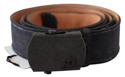 Blue Leather Ratchet Buckle Belt - Designed by Ermanno Scervino Available to Buy at a Discounted Price on Moon Behind The Hill Online Designer Discount Store