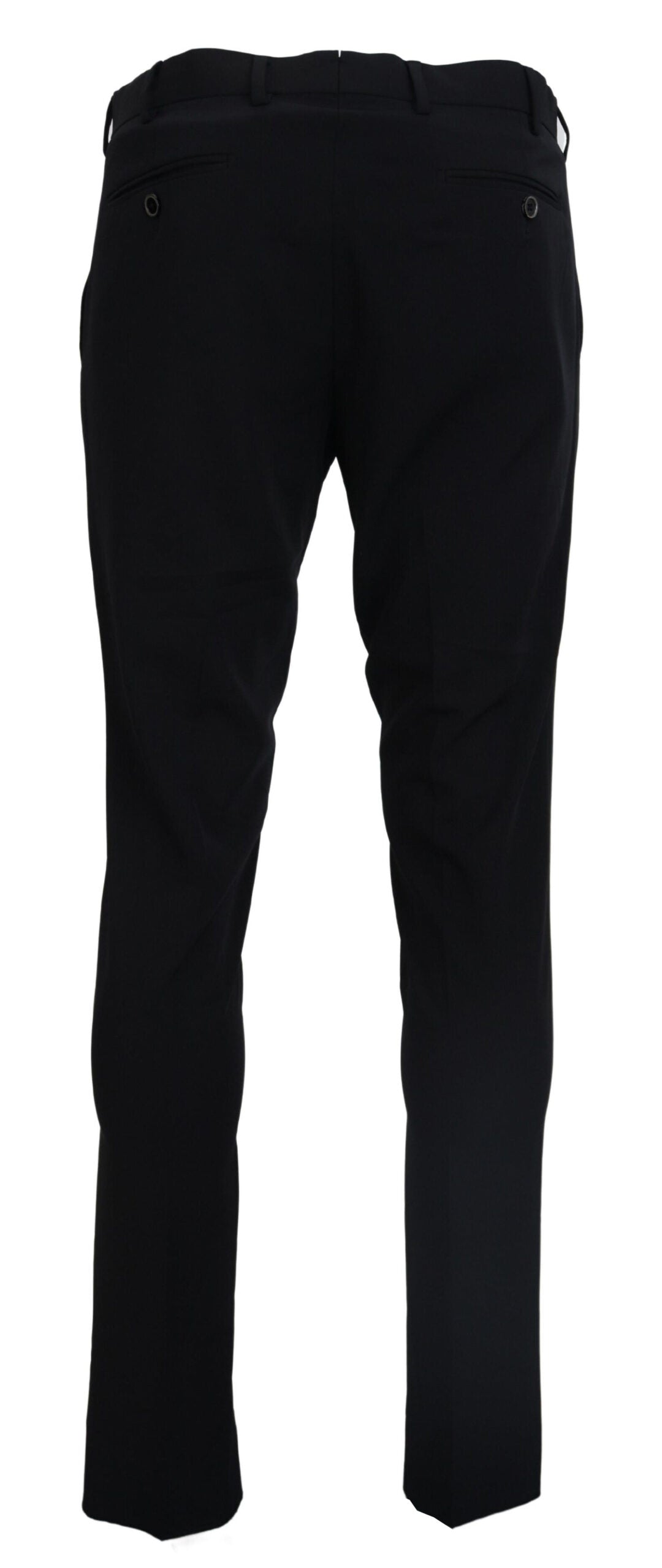 Domenico Tagliente Black Tapered Dress Formal Pants - Designed by Domenico Tagliente Available to Buy at a Discounted Price on Moon Behind The Hill Online Designer Discount Store