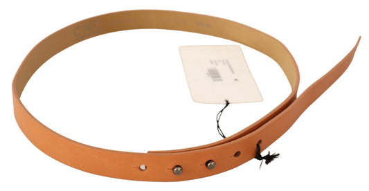 Orange Leather Silver Fastening Belt designed by Costume National available from Moon Behind The Hill 's Clothing Accessories > Belts > Womens range