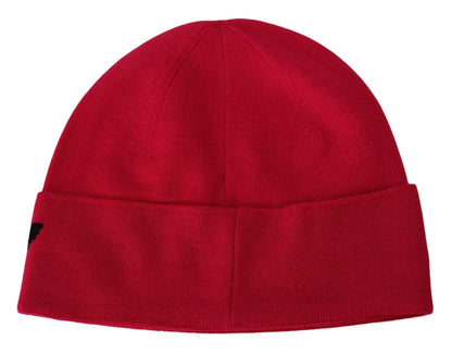 Givenchy Red Wool Beanie Unisex Men Women Beanie Hat - Designed by Givenchy Available to Buy at a Discounted Price on Moon Behind The Hill Online Designer Discount Store