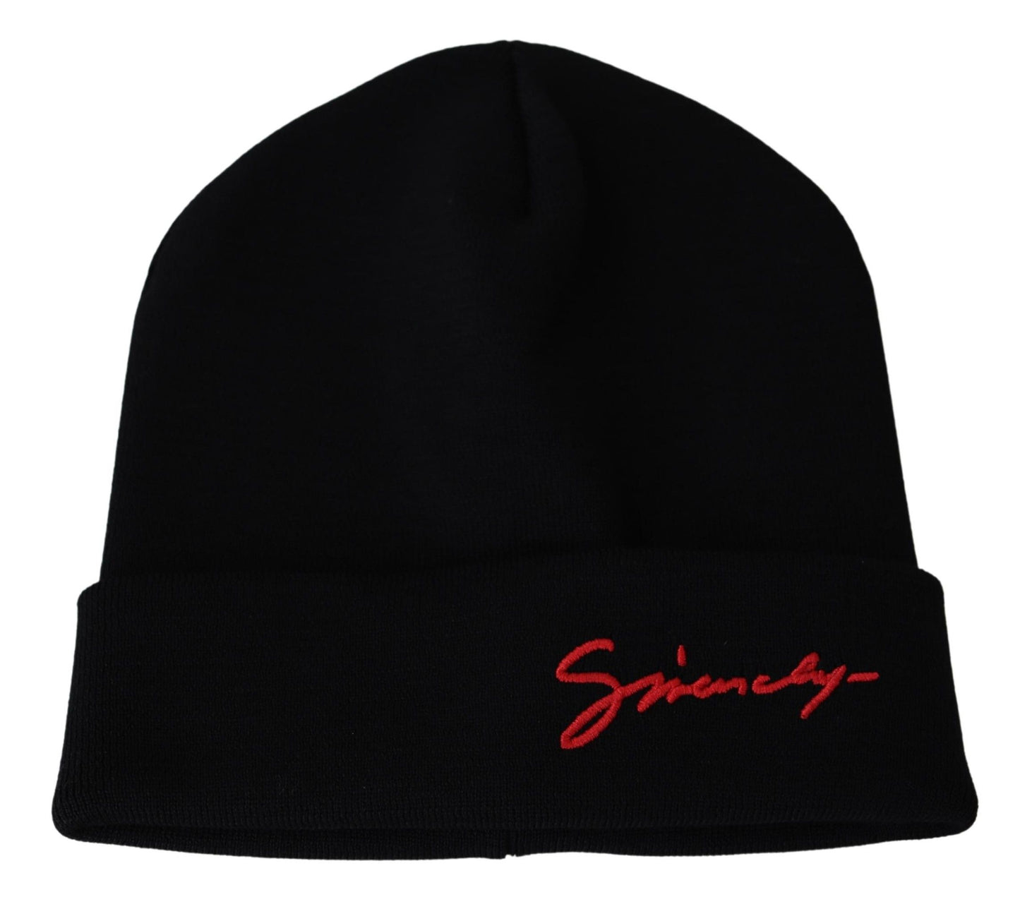 Givenchy Black Wool Unisex Winter Warm Beanie Hat - Designed by Givenchy Available to Buy at a Discounted Price on Moon Behind The Hill Online Designer Discount Store