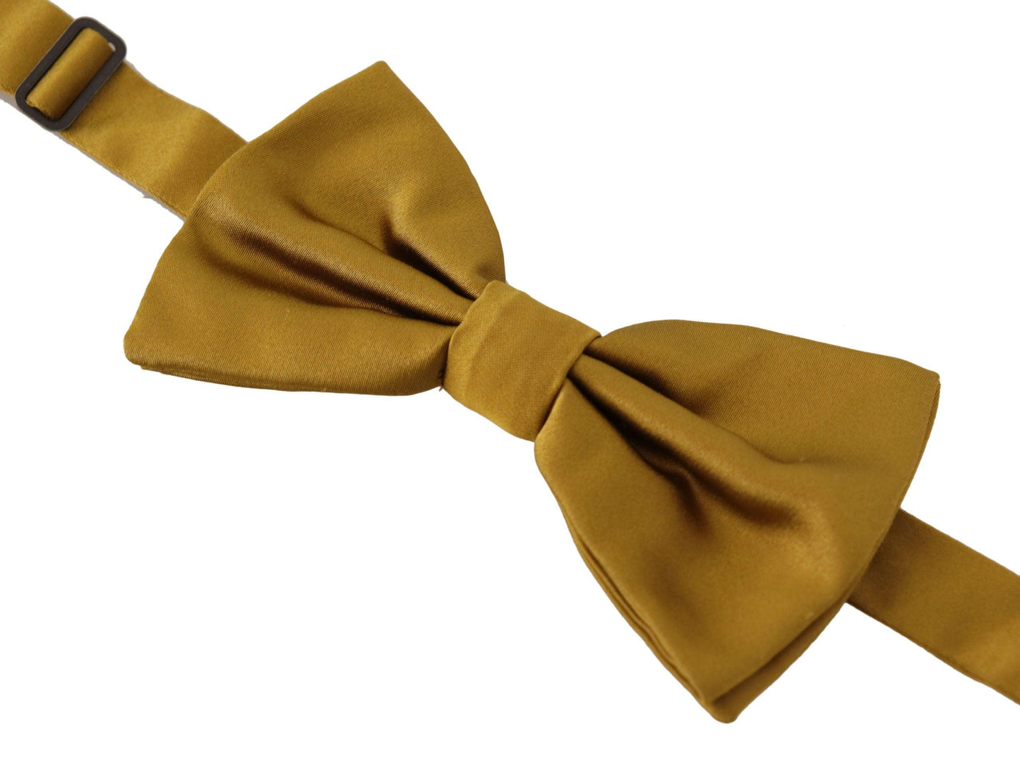 Dolce & Gabbana Yellow Mustard 100% Silk Butterfly Papillon Tie - Designed by Dolce & Gabbana Available to Buy at a Discounted Price on Moon Behind The Hill Online Designer Discount Store