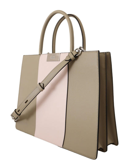 Karl Lagerfeld Sage Green Polyurethane Tote Shoulder Bag - Designed by Karl Lagerfeld Available to Buy at a Discounted Price on Moon Behind The Hill Online Designer Discount Store