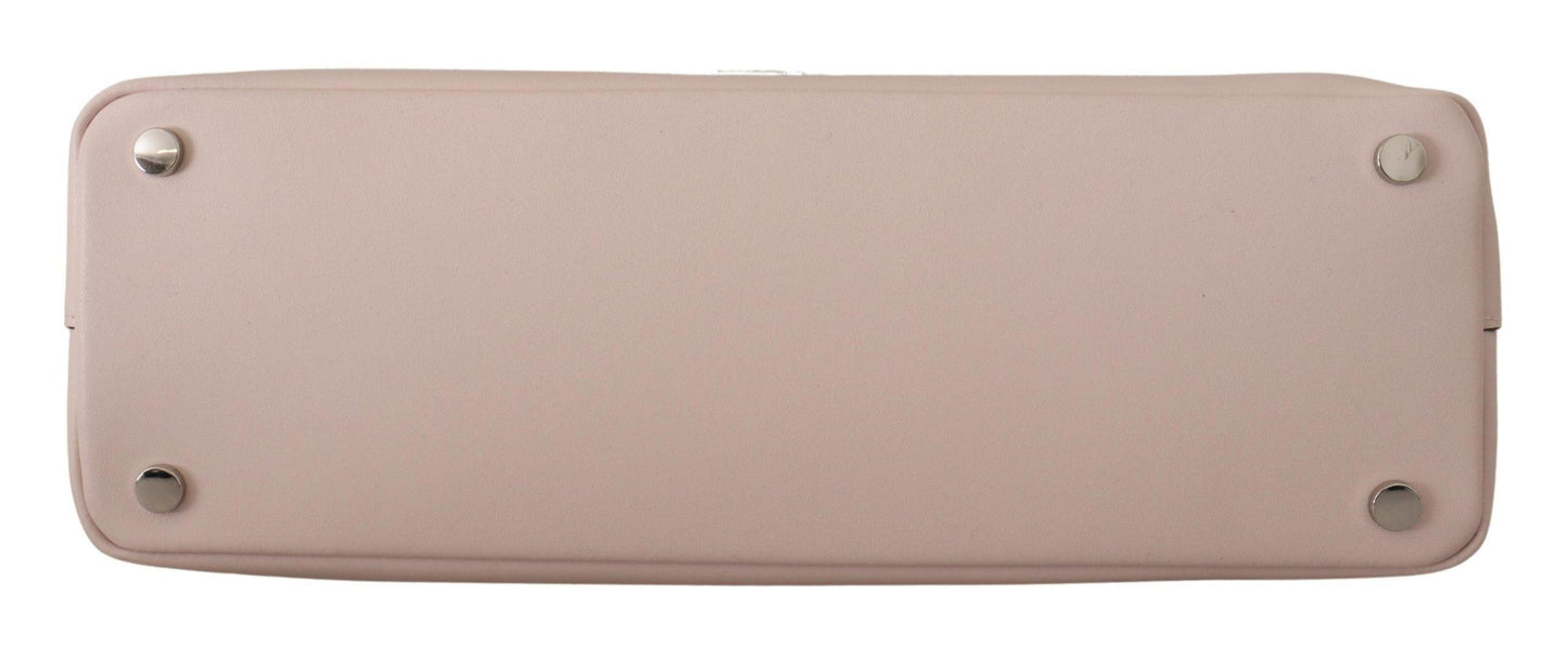 Karl Lagerfeld Light Pink Mauve Leather Shoulder Bag - Designed by Karl Lagerfeld Available to Buy at a Discounted Price on Moon Behind The Hill Online Designer Discount Store