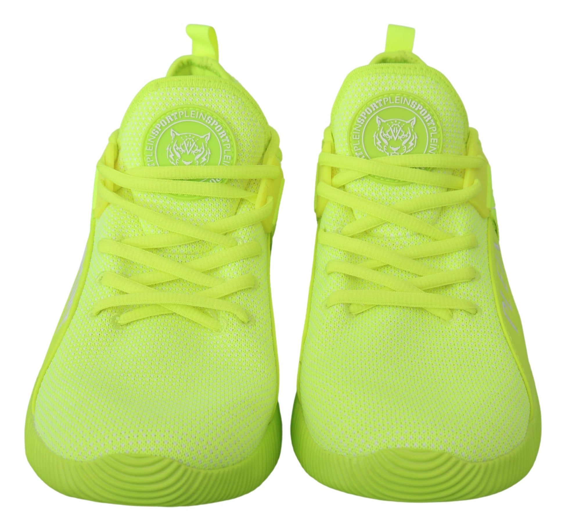 Green CARTER Logo Hi-Top Sneakers Shoes - Designed by Philipp Plein Available to Buy at a Discounted Price on Moon Behind The Hill Online Designer Discount Store