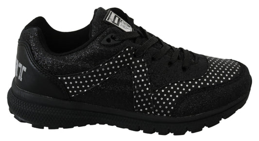 Black Running Jasmines Sneakers Shoes - Designed by Philipp Plein Available to Buy at a Discounted Price on Moon Behind The Hill Online Designer Discount Store