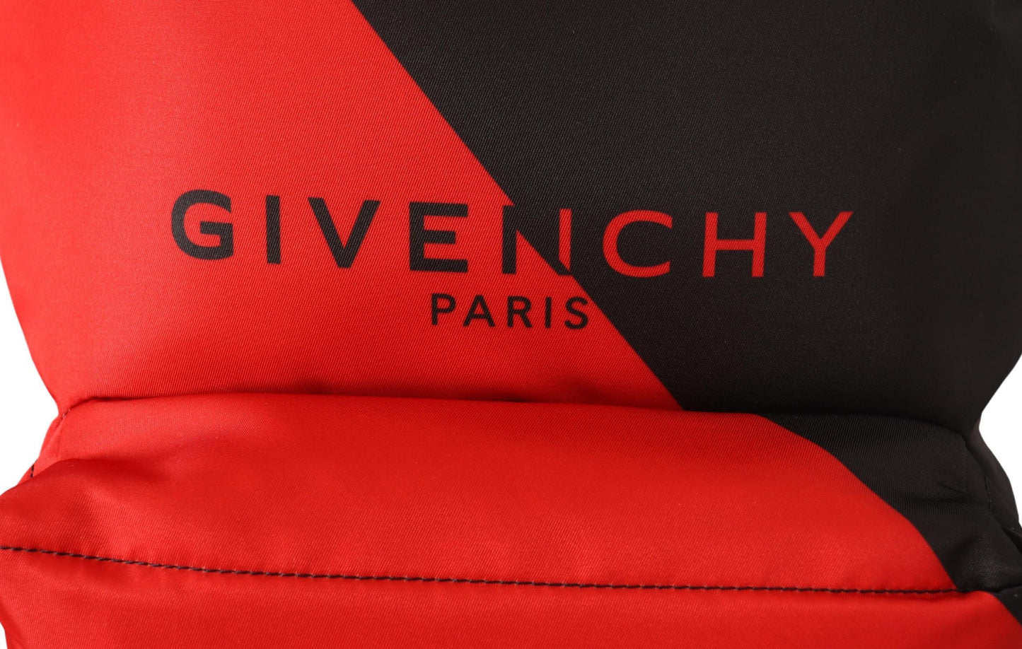 Givenchy Red & Black Nylon Urban Backpack - Designed by Givenchy Available to Buy at a Discounted Price on Moon Behind The Hill Online Designer Discount Store