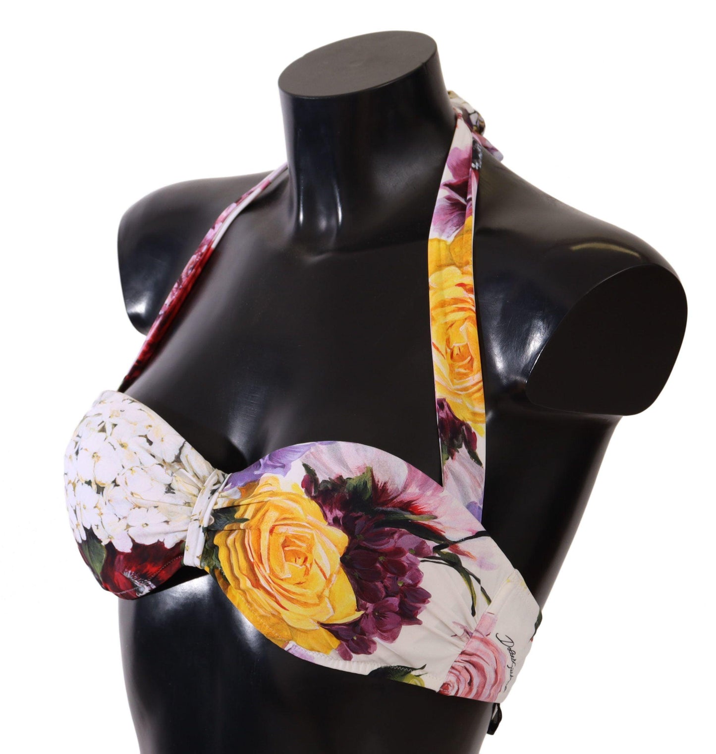 Multicolor Floral Swimsuit Bikini Top Swimwear designed by Dolce & Gabbana available from Moon Behind The Hill 's Clothing > Swimwear > Womens range