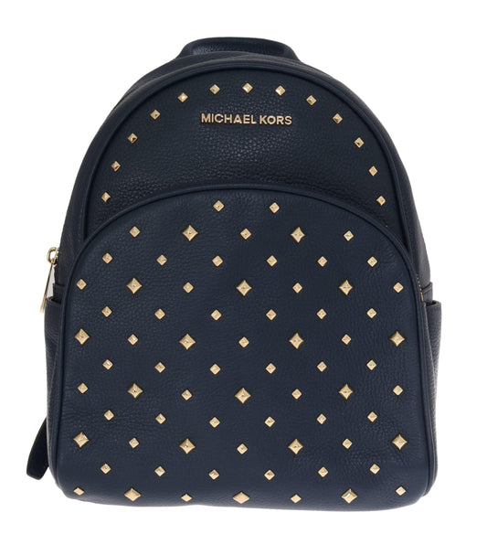 Michael Kors Navy Blue ABBEY Leather Backpack Bag designed by Michael Kors available from Moon Behind The Hill 's Luggage & Bags > Backpacks > Womens range