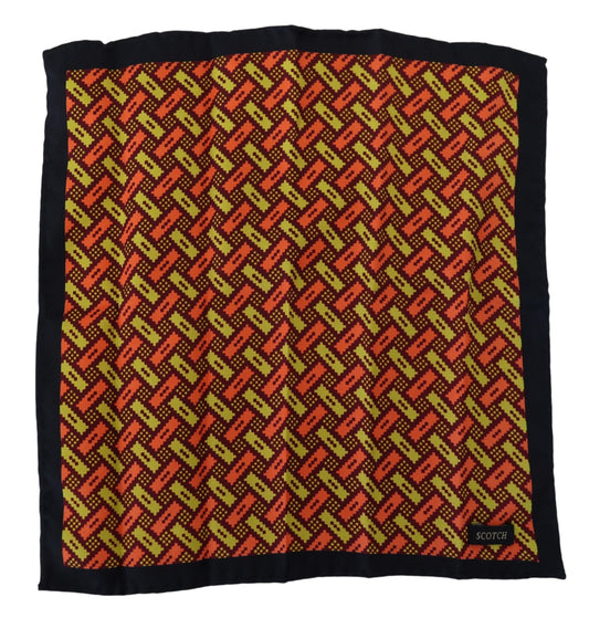 Multicolor Silk Square Handkerchief Scarf