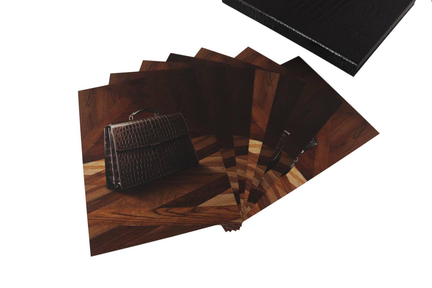 Black Leather Booklet Decor Mens Case Catalogue Folding Book - Designed by Dolce & Gabbana Available to Buy at a Discounted Price on Moon Behind The Hill Online Designer Discount Store