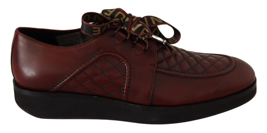 Red Leather Lace Up Dress Formal Shoes designed by Dolce & Gabbana available from Moon Behind The Hill 's Shoes > Mens range