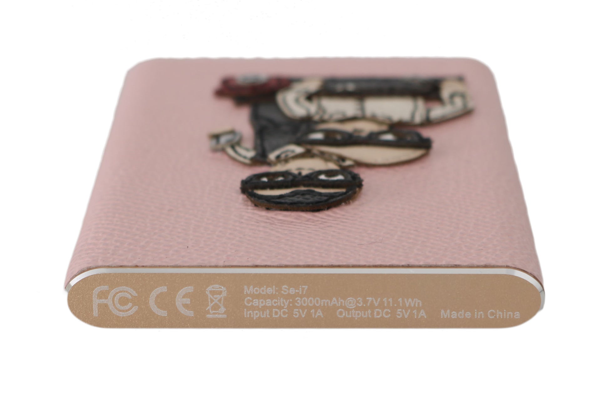 Charger USB Pink Leather #DGFAMILY Power Bank - Designed by Dolce & Gabbana Available to Buy at a Discounted Price on Moon Behind The Hill Online Designer Discount Store