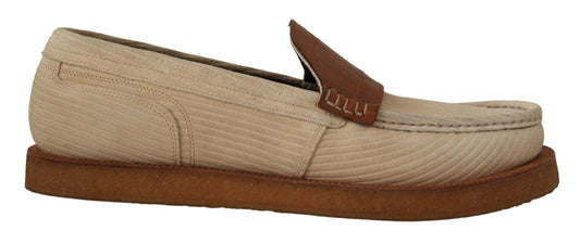 White Brown Fox Moccasins Loafers Shoes designed by Dolce & Gabbana available from Moon Behind The Hill 's Shoes > Mens range