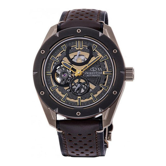 Orient Star Avantgarde Skeleton Automatic RE-AV0A04B00B Mens Watch designed by Orient available from Moon Behind The Hill 's Jewelry > Watches > Mens range